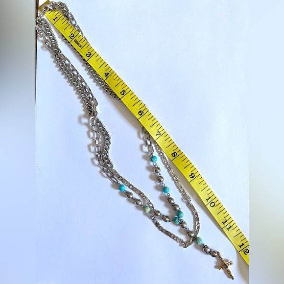Vanessa Mooney Layered Rosary Necklace with Turquoise Beads - Picture 4 of 5